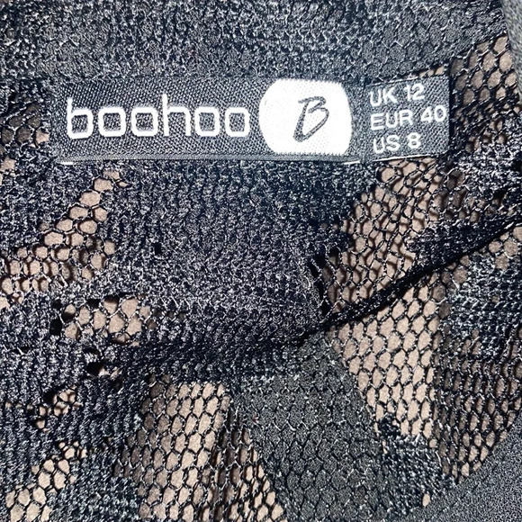 Boohoo lace top  cap sleeves jumpsuit Sz 8 - Picture 8 of 14